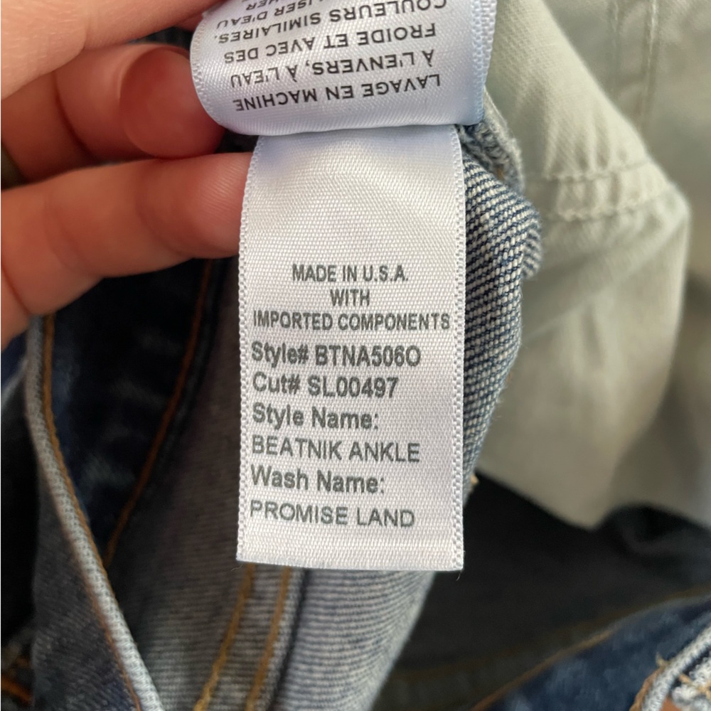 SLVRLAKE Beatnik Ankle Jeans Promised Land Blue Denim Size 28 - Picture 11 of 13